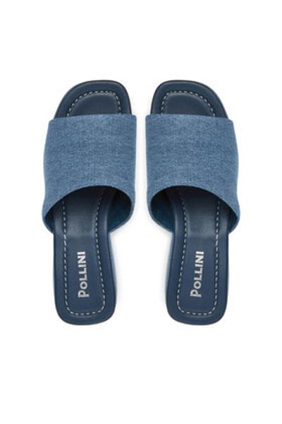Pollini Flip-flops albaștri pentru femei POLLINI-SA28248I0MTQ0707 SABOTD.ARIA80 TESS.JEANS DENIM