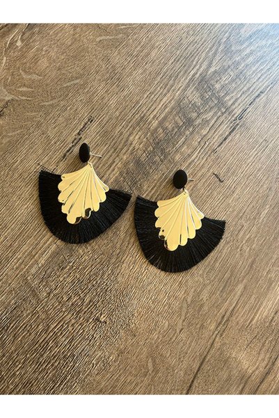 Büyük Hanım Copy - Metal Alloy Style Women's Earrings with Big Tassels