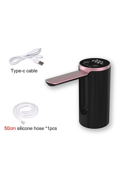 Choice Black Electric Water Gallon Bottle Pump Foldable Automatic Water Dispenser 19 Liters Bottle Recharge