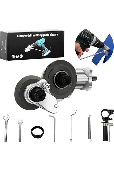 OEM Electric Scissors Set for Cutting Metal, 25.5x9.5cm, Aluminum Alloy and Carbon Steel, Multicolor