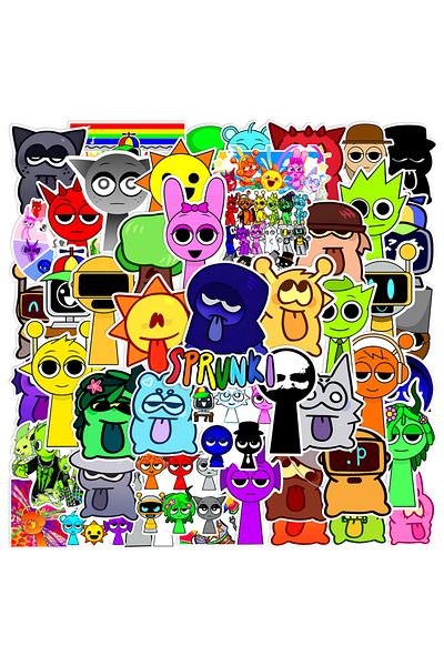 BANDAI Incrediblebox 50PCS 50PCS Incrediblebox Sticker Decals Toys DIY Suitcase Skateboard Phone Luggage Bi