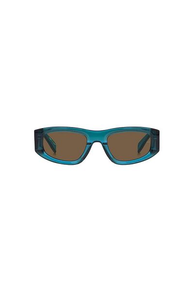 Tommy Hilfiger Slnečné okuliare Tommy Hilfiger TJ 0087/S-TCF-52 UNISEX, obdĺžnikové s hnedými jednofarebnými šošovkami