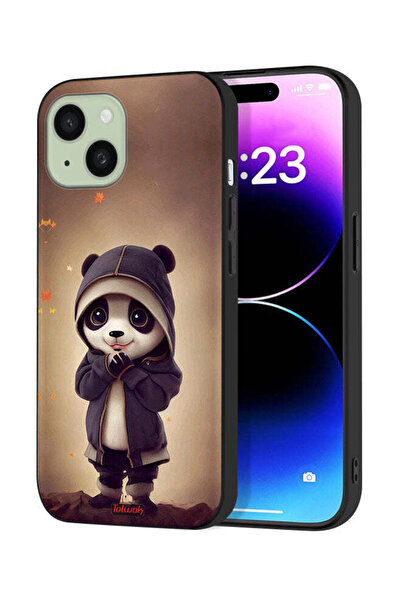 Tolwak غطاء حماية لجهاز آيفون 15 من آبل، باندا صغير لطيف