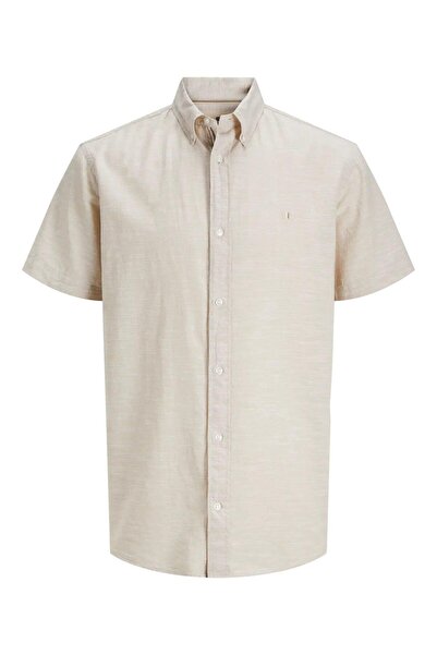 Jack & Jones JPRBLUSUMMER SHIELD S/S SHIRT LN - White Pepper 12276814-WH