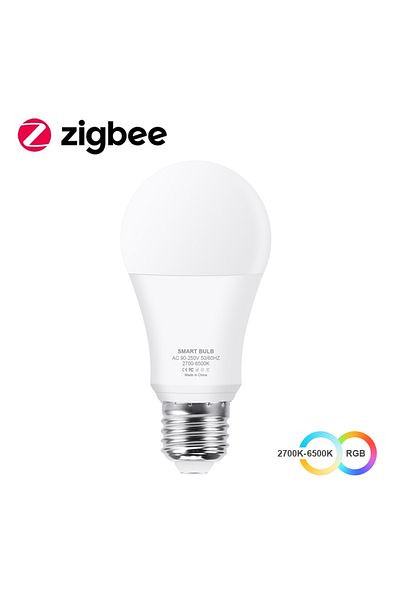 Choice 1PCS 85-265V Zigbee version Tuya Wifi Smart Light Bulb RGB E27 Zigbee Led Bulb Smart Home Tuya Zigbe