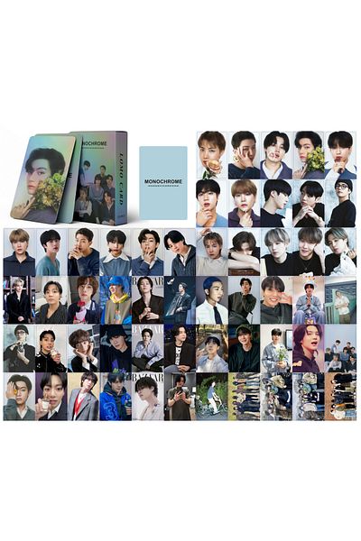 Choice 55pcs-MONOCHROME 55Pcs/Set Kpop Jin Cards New Album HAPPY Lomo Card Photocard Fans Collection Postca