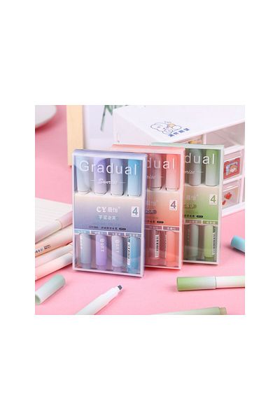 Polin 12 Tone Highlighter Set Pastel Colors