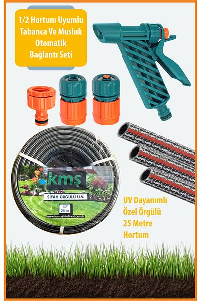 sayım plastik 25 Meter Uv Resistant Hose and Automatic Connection Gun Set