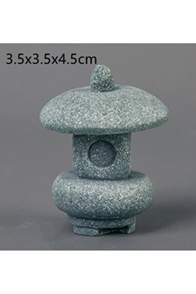 Choice فانوس دائري صغير على شكل معبد صغير على شكل تمثال بوذا لتزيين حديقة الج...