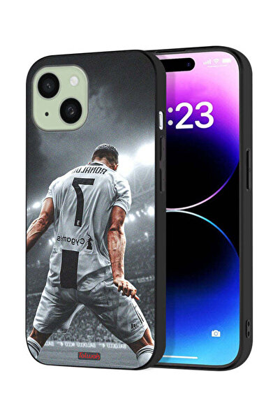 Tolwak غطاء حماية لهاتف آيفون 15 من آبل بطبعة احتفال كريستيانو رونالدو
