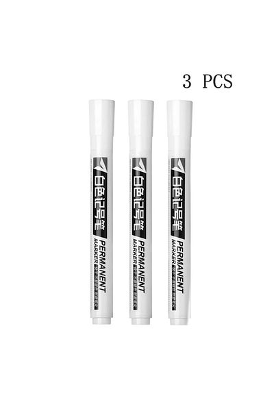 Choice 3pcs 1/3/5pcs White Marker Paint Pens Waterproof Rubber Permanent Marker Pen Car Tyre Tread Environm