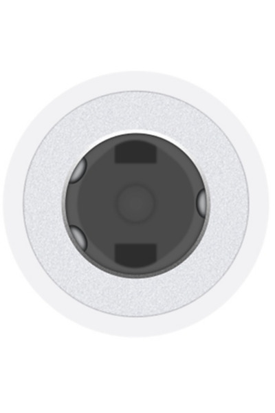Apple Adaptor Apple MMX62ZM/A, Lightning Jack 3.5 mm (Alb)