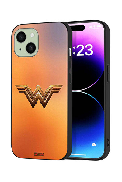 Tolwak غطاء حماية لجهاز Apple iPhone 15 بشعار Wonder Women