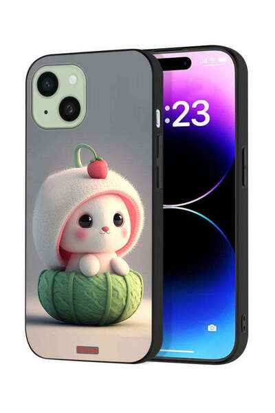 Tolwak غطاء حماية لجهاز آيفون 15 من آبل، أرنب صغير لطيف