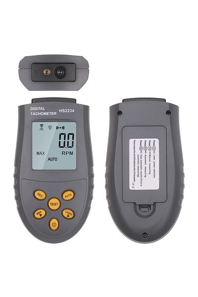 Choice Portable High-precision Digital Tachometer with Laser Manual/Automatic Measurement Speedometer LC...