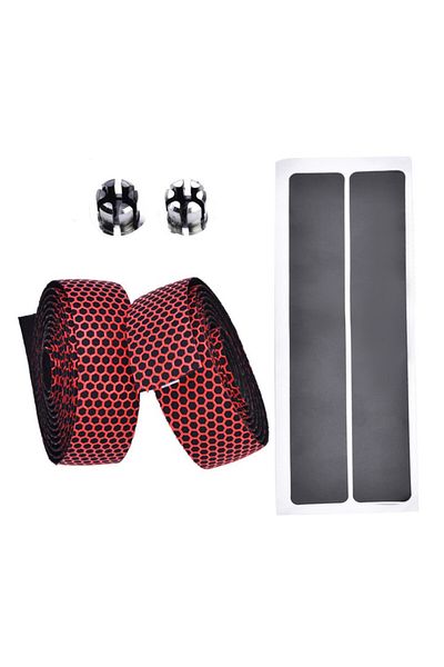 Choice 03 Red ESLNF Bike Handlebar Ctrap EVA Cushioned Comfort Strap Bike Color Tape PU Cycling Damping An