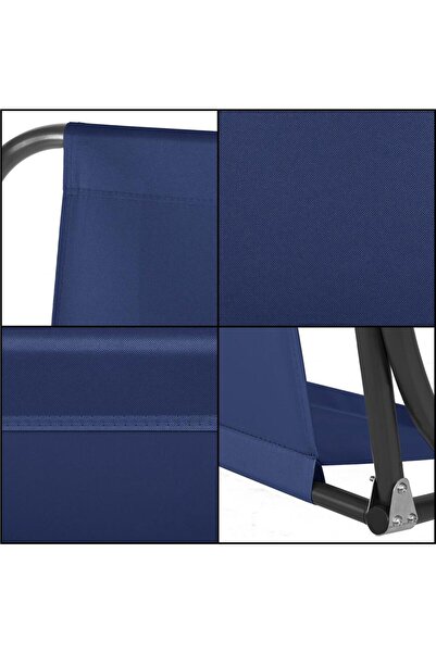 OEM Canvas cover for garden swing, seat and backrest, 110x90cm, blue
