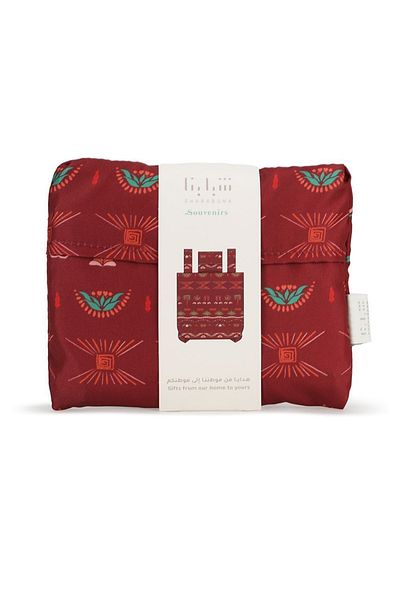 Shababuna X Hnak Foldable Multi-use Bag - Red & Multicolor
