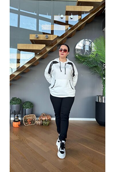 Vio Moda Büyük Beden Plus Size Corset Effect Jeans