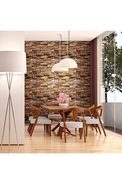 Primo Plus ورق جدران لاصق ثلاثي الأبعاد بتصميم الطوب