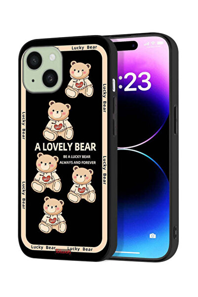 Tolwak غطاء حماية لجهاز آيفون 15 من آبل - دب جميل