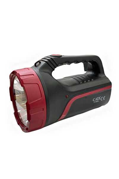 Cata CT-9952 Şarjlı Güçlü LED El Feneri Gemici Tip Kamp Lambası Power LED Aci...