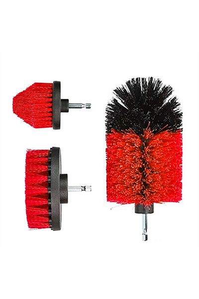Choice 100443-3pcs 5pcs Multi-Purpose Electric Drill-Brush kit Power Scrubber Brush Car Polisher Kitchen Ba