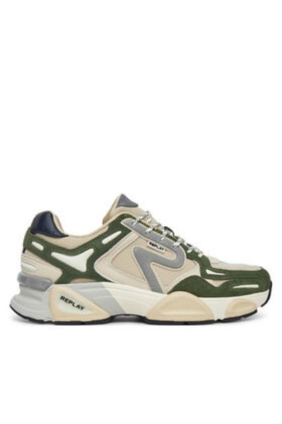 Replay Men's Sneakers green REPLAY-GMS9M .000.C0008T 3189 GREEN OFF WHITE
