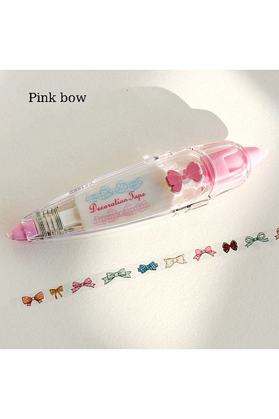 Choice bow 1pc cute DIY patterned decorative Design Correction Tape - Perfect for Decorating Diaries and Sc