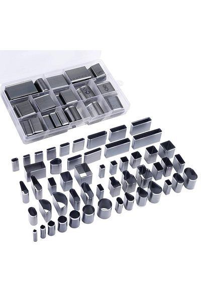 Choice 52pcs KOVEEN 52 Shape Style Leather Hole Punch Tool for Belts, Multiple Shapes Hollow Punch Cutter T