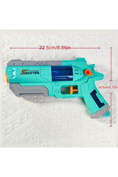 Flippy Manual Water Blaster, Safe Toy For Kids, S-shooter Design, 23x14.5 Cm, Green