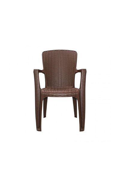 rexa Rattan-Style Plastic Chair – Durable Indoor/Outdoor Seating (44x57x90 cm
