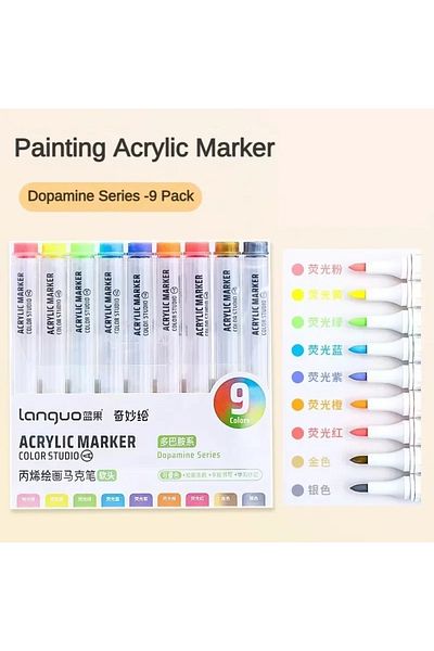 Choice Set F 9/144 Colors Acrylic Paint Art Marker Pen DIY Painting Drawing for Card Ceramic Stone Mug Glas