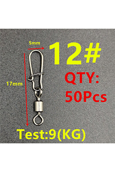 Choice مقاس 12 17 مم 9 كجم 50 قطعة/الوحدة موصل صيد 2# 4# 6# 8# 10# دبوس محمل ...