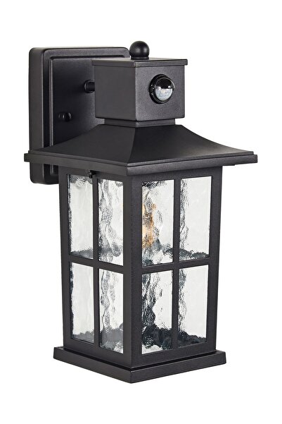 BELIANI Siyah Hareket Sensörlü Dış Mekan Duvar Lambası, Şık Tasarım ve IP44 Koruma