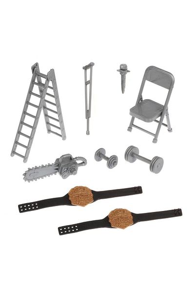 BabyCara WWE 6-Piece Figures Random Wrestlers Characters And A Ring With Equipments