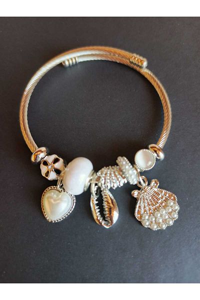 JUPİTER HOME Steel Charm Bracelet Birthday Gift for Friend Lover