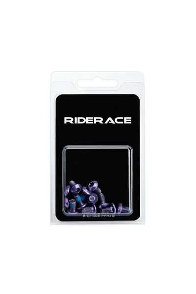 Choice Purple 12pcs Bicycle Disc Brake Rotor Bolts T25 Torx M5x9mm Hydraulic Brake Bolt Stainless Steel Roa