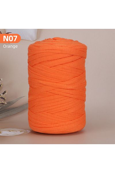 Choice N07-Orange 1Pcs Polyester T-Shirt Yarn For DIY Crafting Crochet And Knitting - Bags, Cushions, Dolls