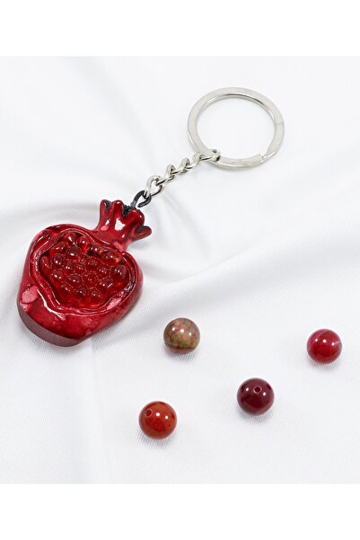biuti Abundance, Abundance Symbol Ceramic Keychain with Pomegranate Figure, Gift Bag Ornament
