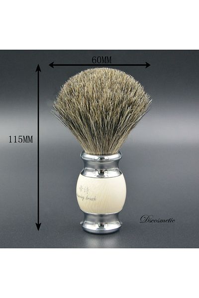 Choice vintage hand-crafted pure Badger Hair with Resin Handle metal base Shaving Brush for men's gro...