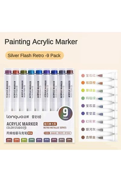 Choice Set M 9/144 Colors Acrylic Paint Art Marker Pen DIY Painting Drawing for Card Ceramic Stone Mug Glas