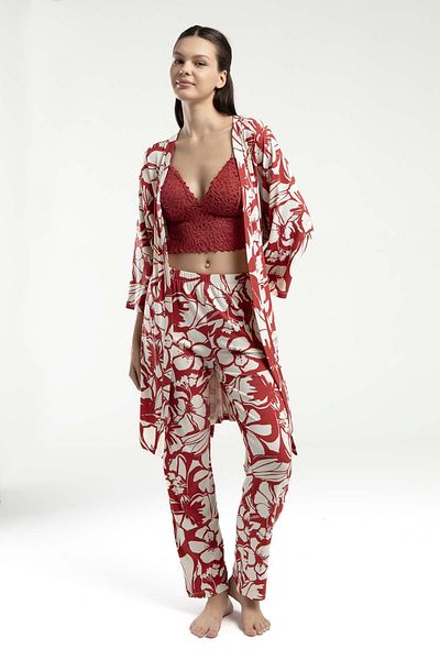 Arnetta Women's Half Sleeve Pajama Set with Thin Strap Bustier and Dress