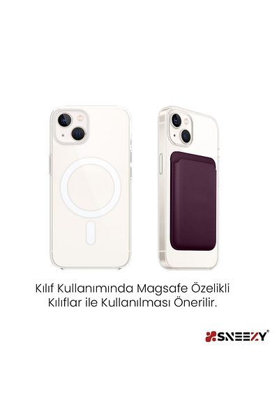 Sneezy iPhone 16-16 Plus - 16 Pro - 16 Pro Max Compatible First Class Magsafe Wallet Magsafe Leather Card Holder