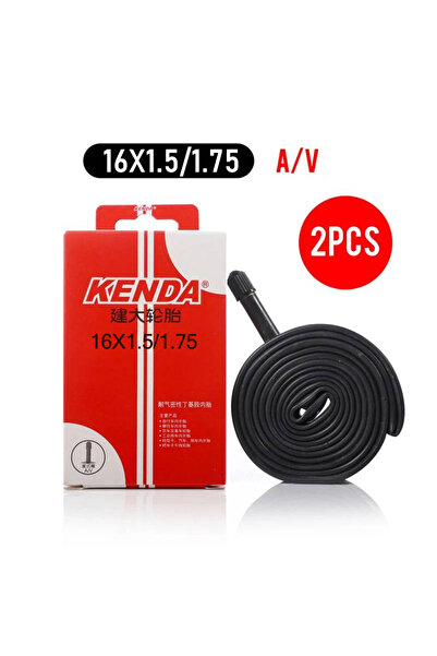 Kenda أنبوب داخلي للدراجة من KENDA مقاس 16 بوصة 1.5-1.75 بوصة، قطعتان، مقاس 12/14/16/18/20/24 بوصة، من مطاط بوتيل من Schrader Presta للدراجة الجبلية