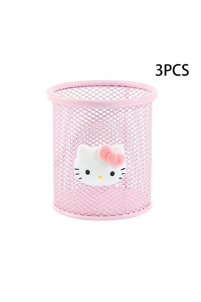 Miniso B256 three Sanrio Series Cute Hello Kitty Fashion Pen Holder Desktop Decorations Anime Fans Girl Cre