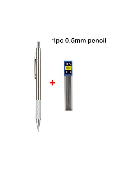 Choice 1Pc 0.5mm Pencil Mechanical Pencil Set 0.3 0.5 0.7 0.9 1.3 2.0mm Full Metal Art Drawing Painting Aut