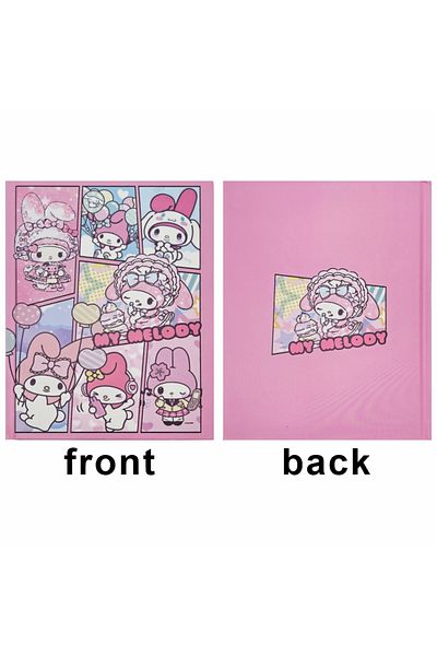 Miniso Melody-1Pcs Sanrio Hello Kitty Hangyodon Cartoon A5 Hard Cover Full-color Painted Inner Pages Notebo