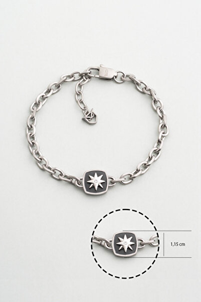 So CHIC... Pusula Figürlü Çelik Erkek Bileklik