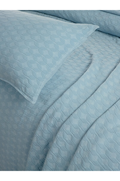 BED LİNE Elvira Yatak Örtüsü Seti Tek Kişilik Açık Mavi Kutulu